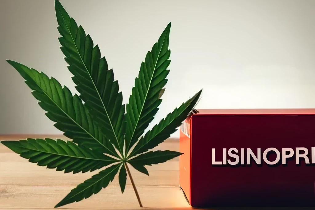 Cannabis et Lisinopril (par exemple Zestril, Prinivil, Lisodura)