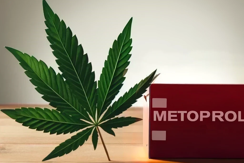 Cannabis et métoprolol (par exemple Lopressor, Toprol-XL, Beloc-Zok, Metohexal)